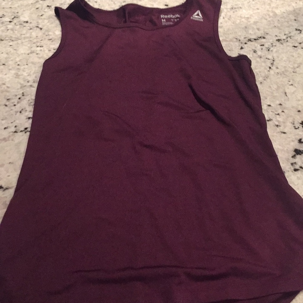 Reebok Plum Sleeveless Shirt with Mesh Cutout